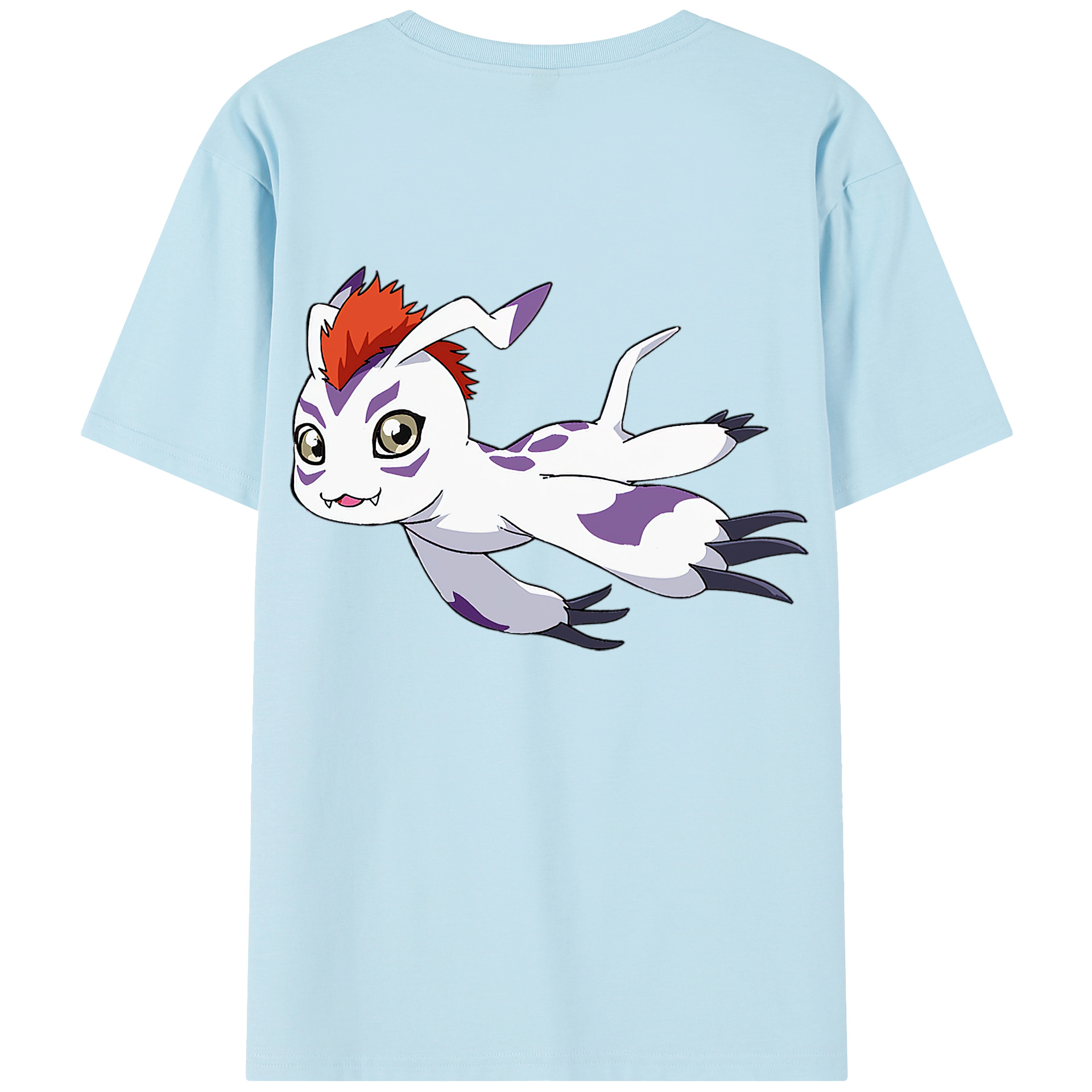 （画像用） Digimon デジタルモンスター/デジモン 綿100％半袖Tシャツ（背面プリント）